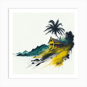 Colored Brazil Ink Painting (4) Art Print