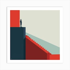 Stairway To Success Art Print