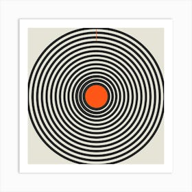 Circle With An Orange Center Art Print