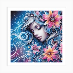 Flower Girl 2 Art Print