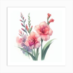 Gladioli 2 Art Print