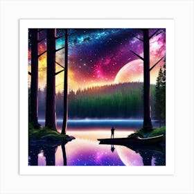 Galaxy Painting 8 Art Print