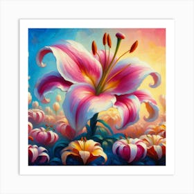 Lily Painting Art Print