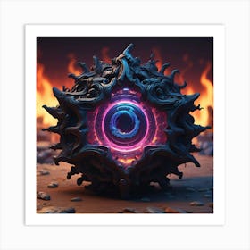 Sphere Of Fire Art Print