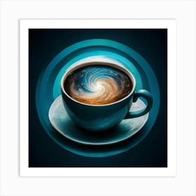 Galaxy Coffee 3 Art Print