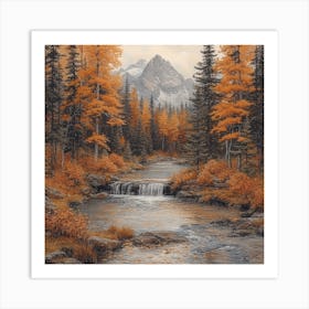 Lena1987 Secluded Alpine Lake 6 Art Print