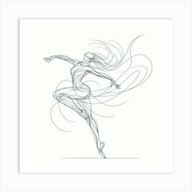 Abstract dancer 2 Art Print