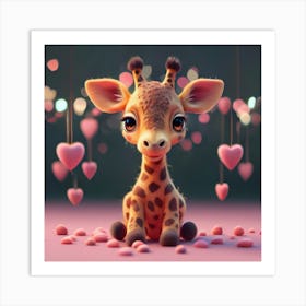 Giraffe 16 Art Print