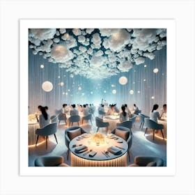 An Immersive Dining Experience Where Guests Feel A Art Print