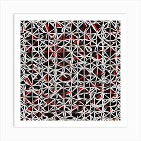 Abstract Black And White Pattern Art Print