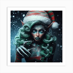 Christmas Elf 3 Art Print