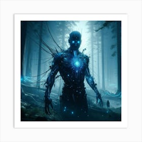 Man In The Woods 1 Art Print