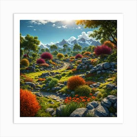 Mountain Landscape Art Print