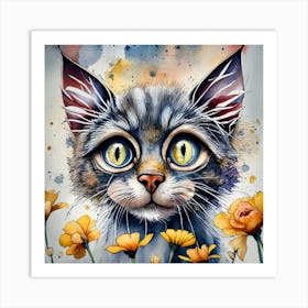 Kitty Cat Art Print