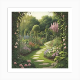 Graceful Garden Art Print