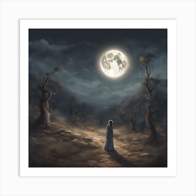 Full Moon Art Print