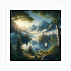 Landscape Painting Art Print