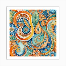 Paisley 8 Art Print