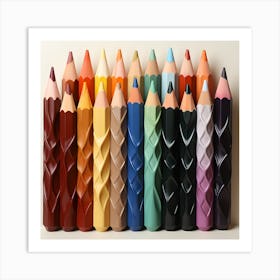 Spectrum Harmony A Pencil Palette Symphony Art Print