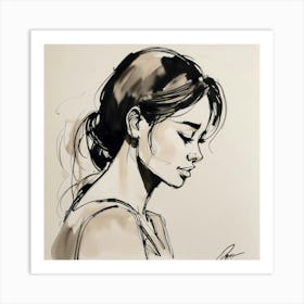 Portrait Of A Woman 6 Art Print