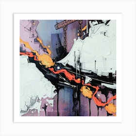 Abstract Middle March Art Print