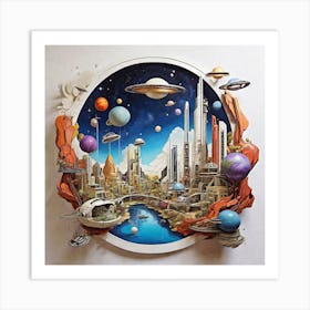 Space City Art Print