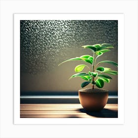 Plant In A Pot 1 Art Print