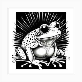 Froggy Kisses Art Print