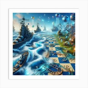 Games #6 by Cam Views Art Print