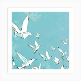 Origami Birds 12 Art Print