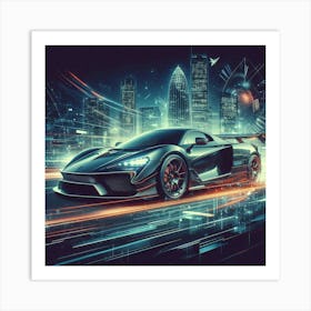 Futuristic Sports Car 90 Poster