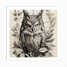Owl animal Art Print