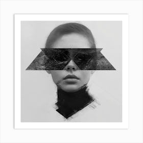 Abstract Portrait Of A Woman 10 Art Print