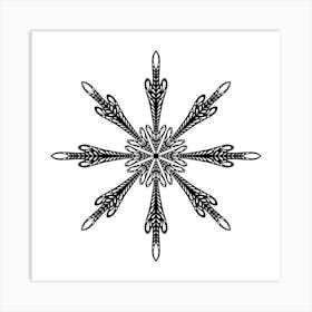 Snowflake 3 Art Print