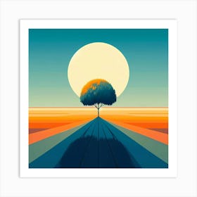 Tree In The Sky 7 Art Print