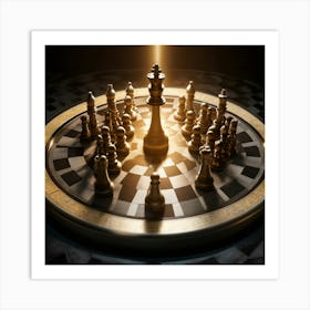 Chess Board Art Print