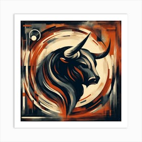 Bulls 3 Art Print