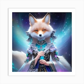 Fox WoMan Art Print