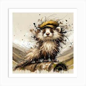 Ferret 12 Art Print