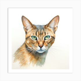 Serengeti Cat Portrait Art Print