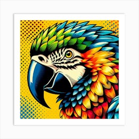 Pop Parrot 10 Art Print