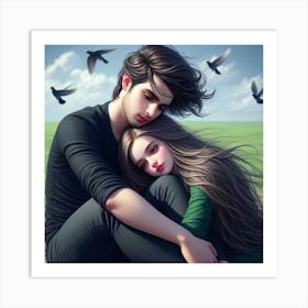 Couple In Love Art Print