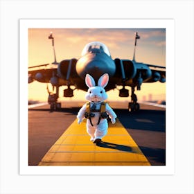 Bunny In Flight Art Print