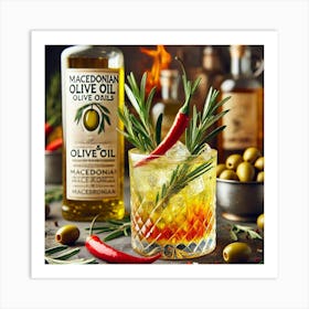 Sovereign Flame Olive Oil Infused Cocktails Art Print