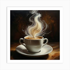 Coffee Painting 3 Art Print