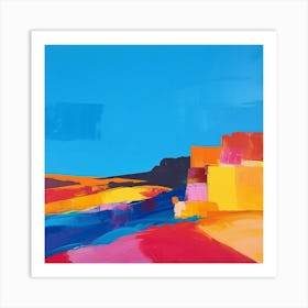 Abstract Travel Collection Qatar 1 Art Print