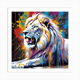 Lion Painting 88 Art Print