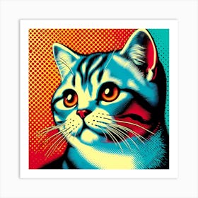 Pop Cat 24 Art Print