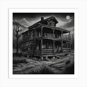 Haunted House Art Print