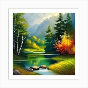 Landscape Painting 198 Art Print